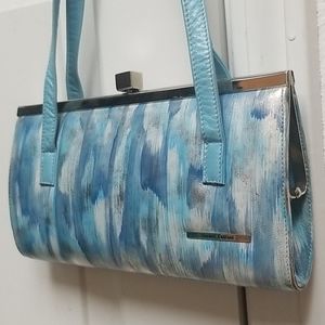 MARINO FABIANI leather clutch mini frame bag